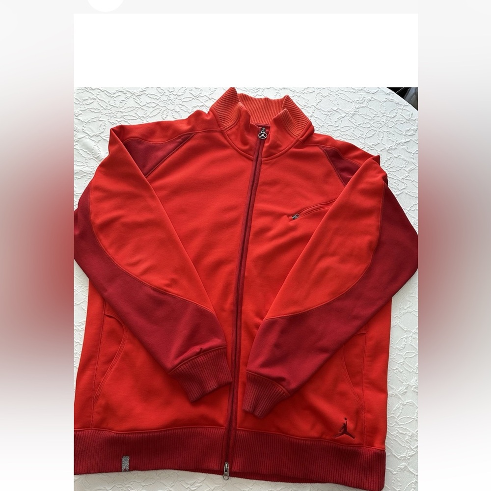 Air Jordan Men’s XXL Red Full Zip Jumpman Sweater Zip Up Pocket
